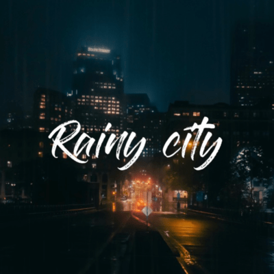 Rainy city Front Cover