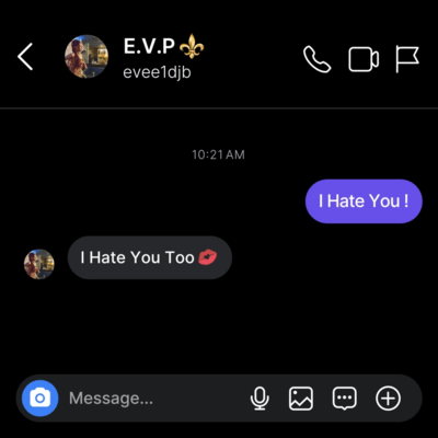 You hate me so I hate you Front Cover