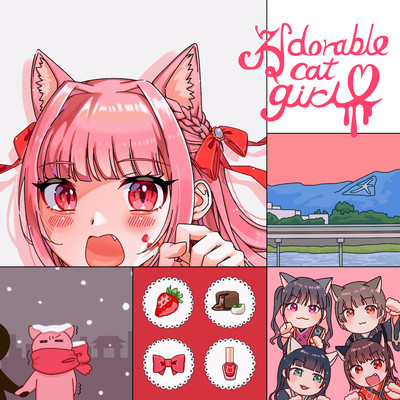 adorable cat girl Front Cover