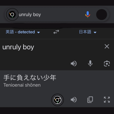 unruly boyのジャケット写真