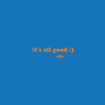 it's all goodのジャケット写真