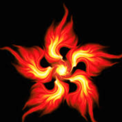 Theme of Burning flame Front Cover