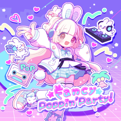 FancyPoppin'Party! Front Cover