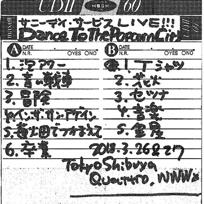 DANCE TO THE POPCORN CITYのジャケット写真