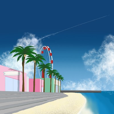 SEA SIDE BLUE (feat. Miku Funai) Front Cover