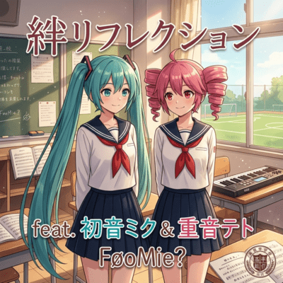 キズナリフレクション (feat. 初音ミク & 重音テト)のジャケット写真