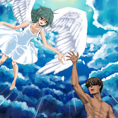 I wonder if a beautiful girl will fall from the sky (feat. KAFU) Front Cover