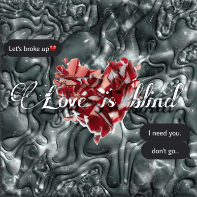 Love is blind Front Cover
