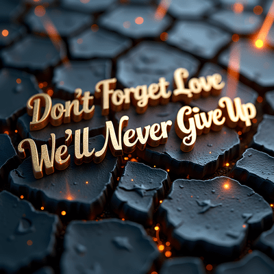 Don't Forget We'll Never Give Up (feat. Love Ballad & ZechroCross) Front Cover