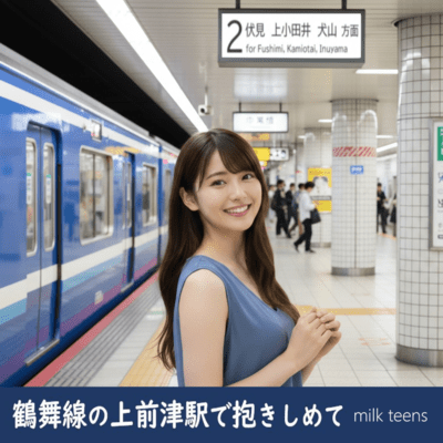 鶴舞線の上前津駅で抱きしめてのジャケット写真