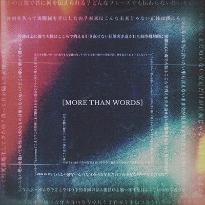 MORE THAN WORDS Front Cover
