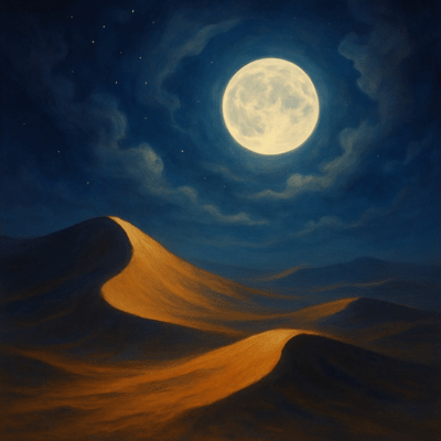 desert in night Front Cover