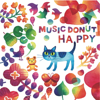 MUSIC DONUT HAPPY Front Cover