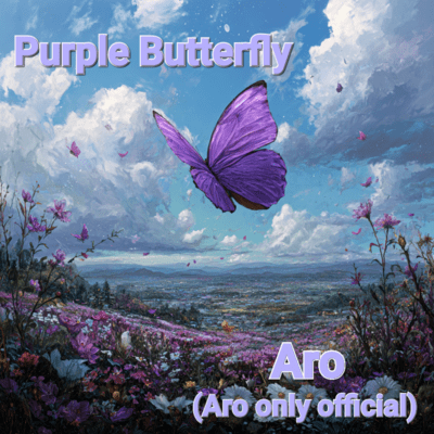 purple butterfly Front Cover