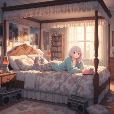 Summer day library (feat. HATSUNE MIKU, Kaai Yuki, Una Otomachi & IA) Front Cover