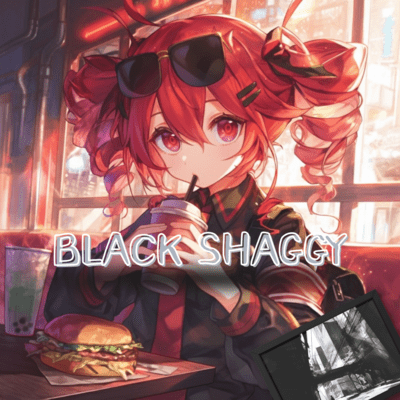 Black shaggy Front Cover