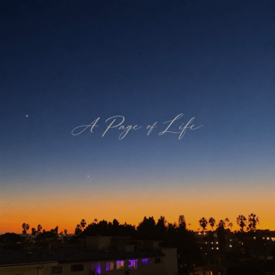 -A Page of Life- Front Cover