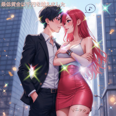 The minimum wage exceeded 1, 000 yen Front Cover