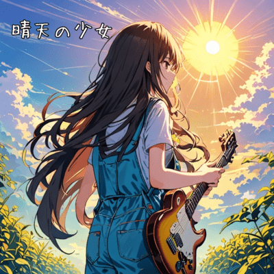 blue sky girl Front Cover