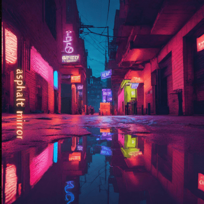 asphalt mirror Front Cover