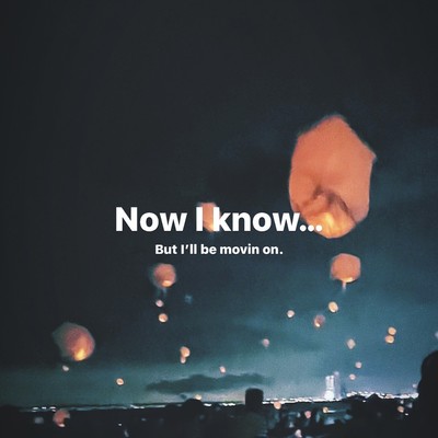 Now I knowのジャケット写真