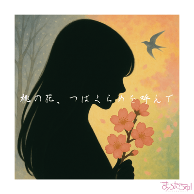 桃の花、つばくらめを呼んでのジャケット写真