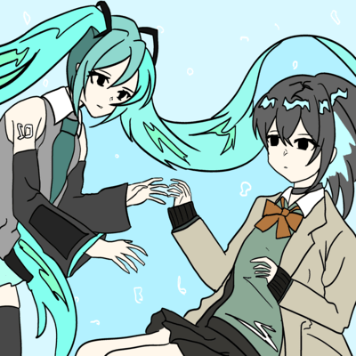 水槽に沈む恋 (feat. 宮舞モカ & 初音ミク)のジャケット写真