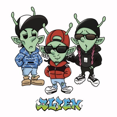 ALIEN (feat. Melo-Dot, BVLMAS & JUNESS) Front Cover
