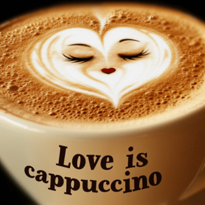 Love is cappuccino Front Cover