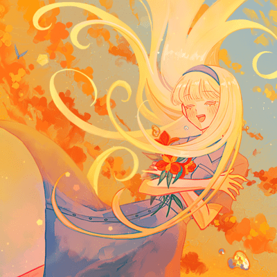 Orange sky and alstroemeria Front Cover