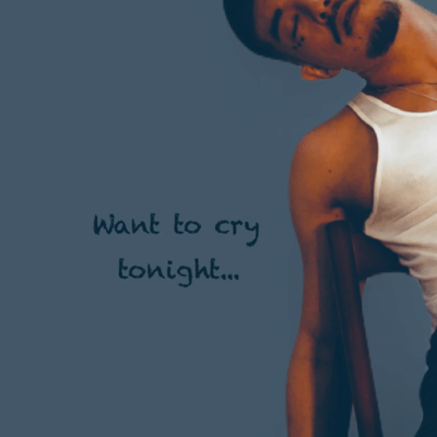 Want to cry to night Front Cover