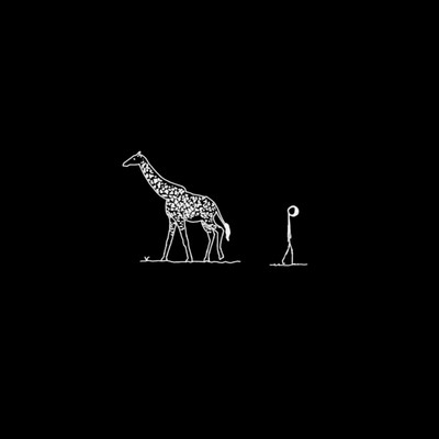 blue giraffe Front Cover
