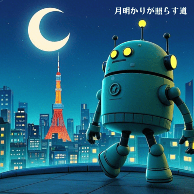 月明かりが照らす道のジャケット写真