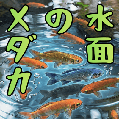 Medaka on the water's surface Front Cover