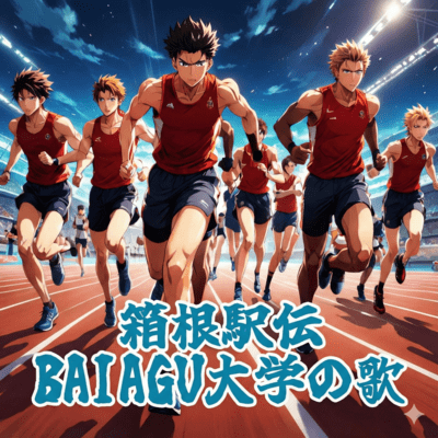 Hakone Ekiden BAIAGU University Song Front Cover