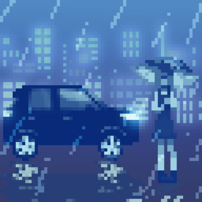 rainy tokyo Front Cover