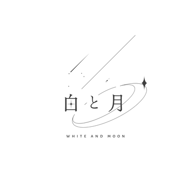 white and moon Front Cover