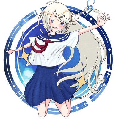 深い青に落ちる (feat. 重音テト)のジャケット写真