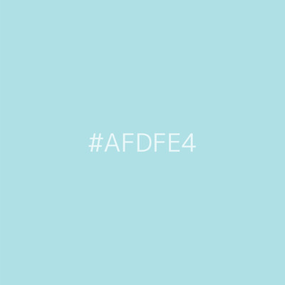 #AFDFE4 Front Cover