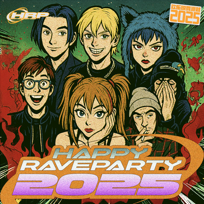HAPPY RAVE PARTY 2025 (feat. Drux, pradaaslife & Sg Lily) Front Cover