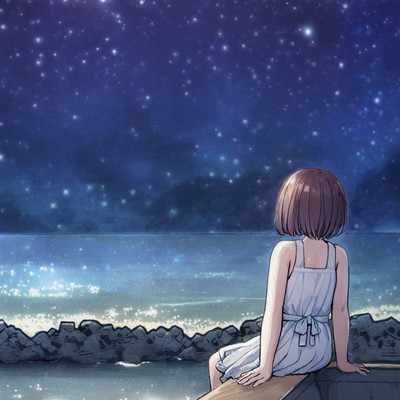 On a starry night (feat. WaMi) Front Cover