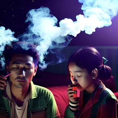 Late night smoke Front Cover