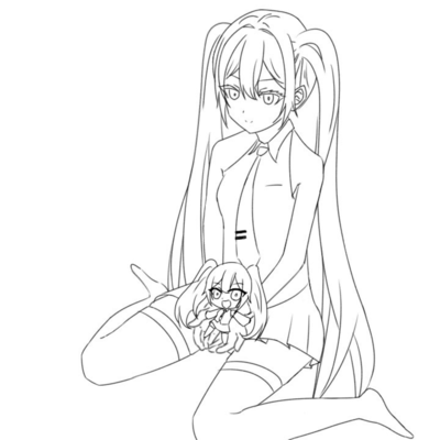 Miku×MIku Sense-shon (feat. HATSUNE MIKU) Front Cover