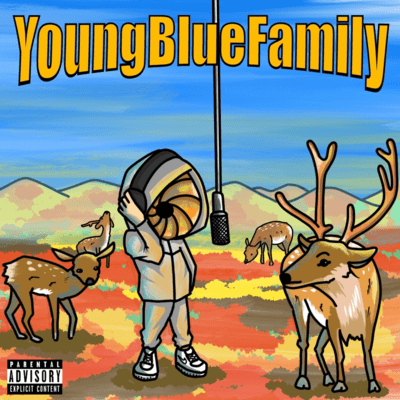 Young Blue Family Front Cover