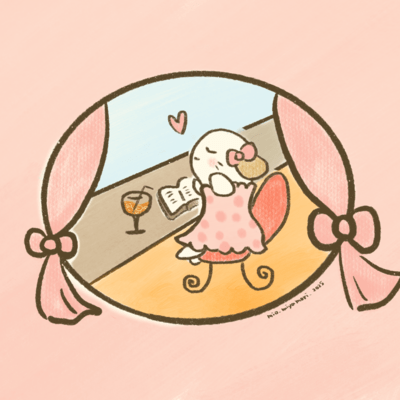 Romance novels in a summer tea salon Front Cover