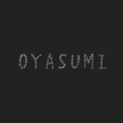 OYASUMI Front Cover