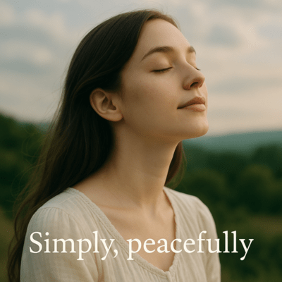 Simply, peacefully Front Cover