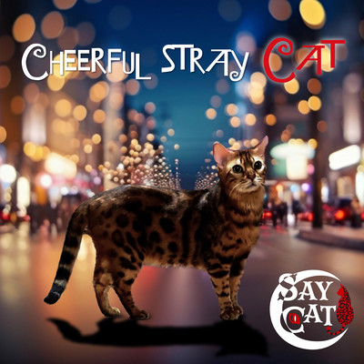 Cheerful Stray Cat Front Cover