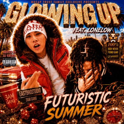 Glowing Up (feat. lonelow) Front Cover