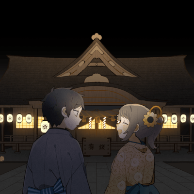 Fireworks in the twilight of a fleeting night (feat. HATSUNE MIKU) Front Cover